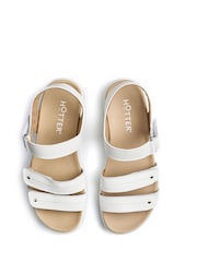 Hotter White Wide Fit Venice Touch-Fastening Sandals - Image 4 of 4