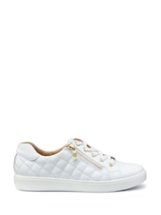 Hotter White Wide Fit Wonder Lace-Up Trainers - Image 1 of 4