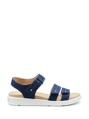 Hotter Blue Wide Fit Venice Touch-Fastening Sandals - Image 1 of 4