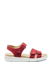 Hotter Red Regular Fit Venice Touch Fastening Sandals - Image 1 of 4