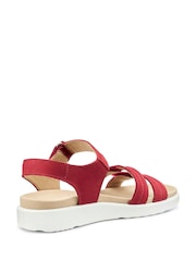 Hotter Red Regular Fit Venice Touch Fastening Sandals - Image 3 of 4