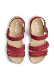 Hotter Red Regular Fit Venice Touch Fastening Sandals - Image 4 of 4