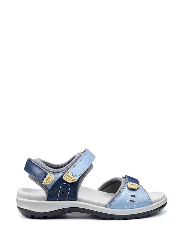 Hotter Blue Regular Fit Walk II Touch Fastening Sandals - Image 1 of 4