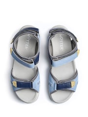 Hotter Blue Regular Fit Walk II Touch Fastening Sandals - Image 4 of 4