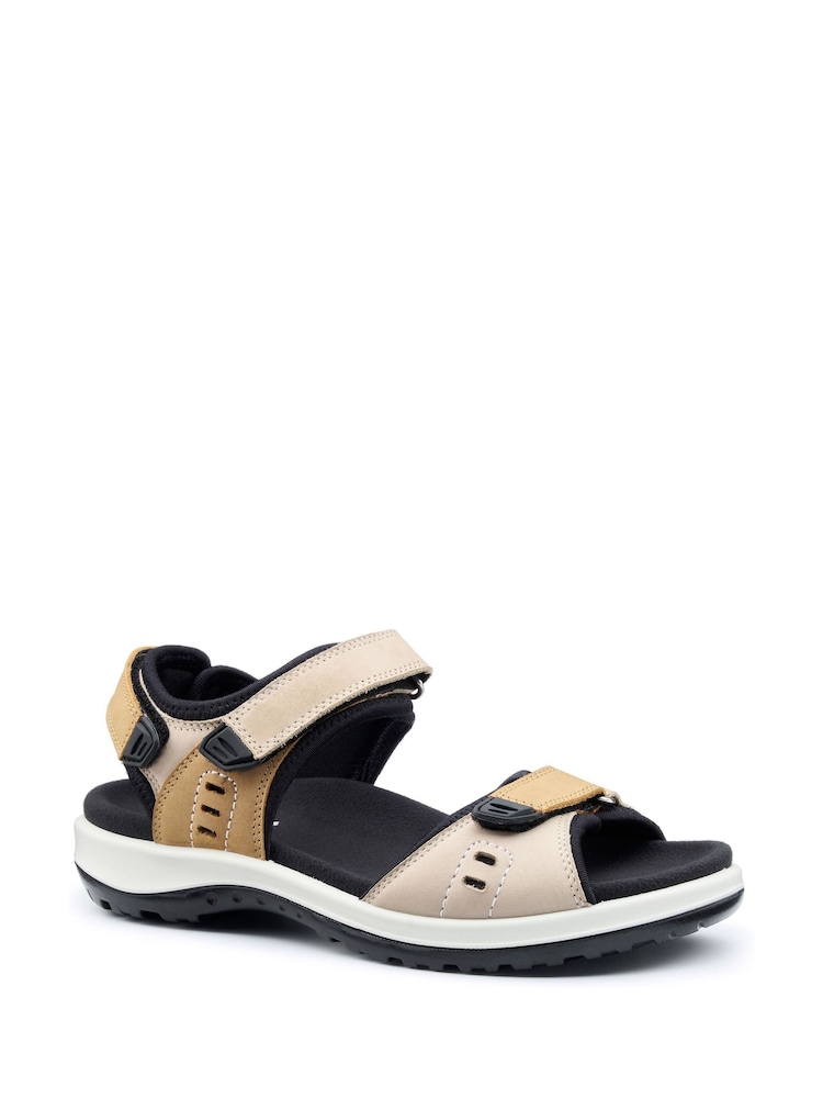 Hotter Natural Regular Fit Walk II Touch-Fastening Sandals - Image 2 of 4