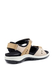 Hotter Natural Regular Fit Walk II Touch-Fastening Sandals - Image 3 of 4