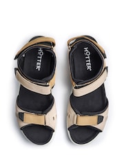 Hotter Natural Regular Fit Walk II Touch-Fastening Sandals - Image 4 of 4