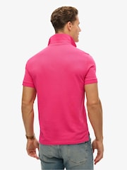 Superdry Pink City Pique Polo Shirt - Image 2 of 5
