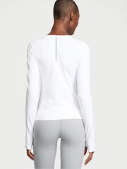 Victoria's Secret White Elevate™ Long Sleeve T-Shirt - Image 2 of 2