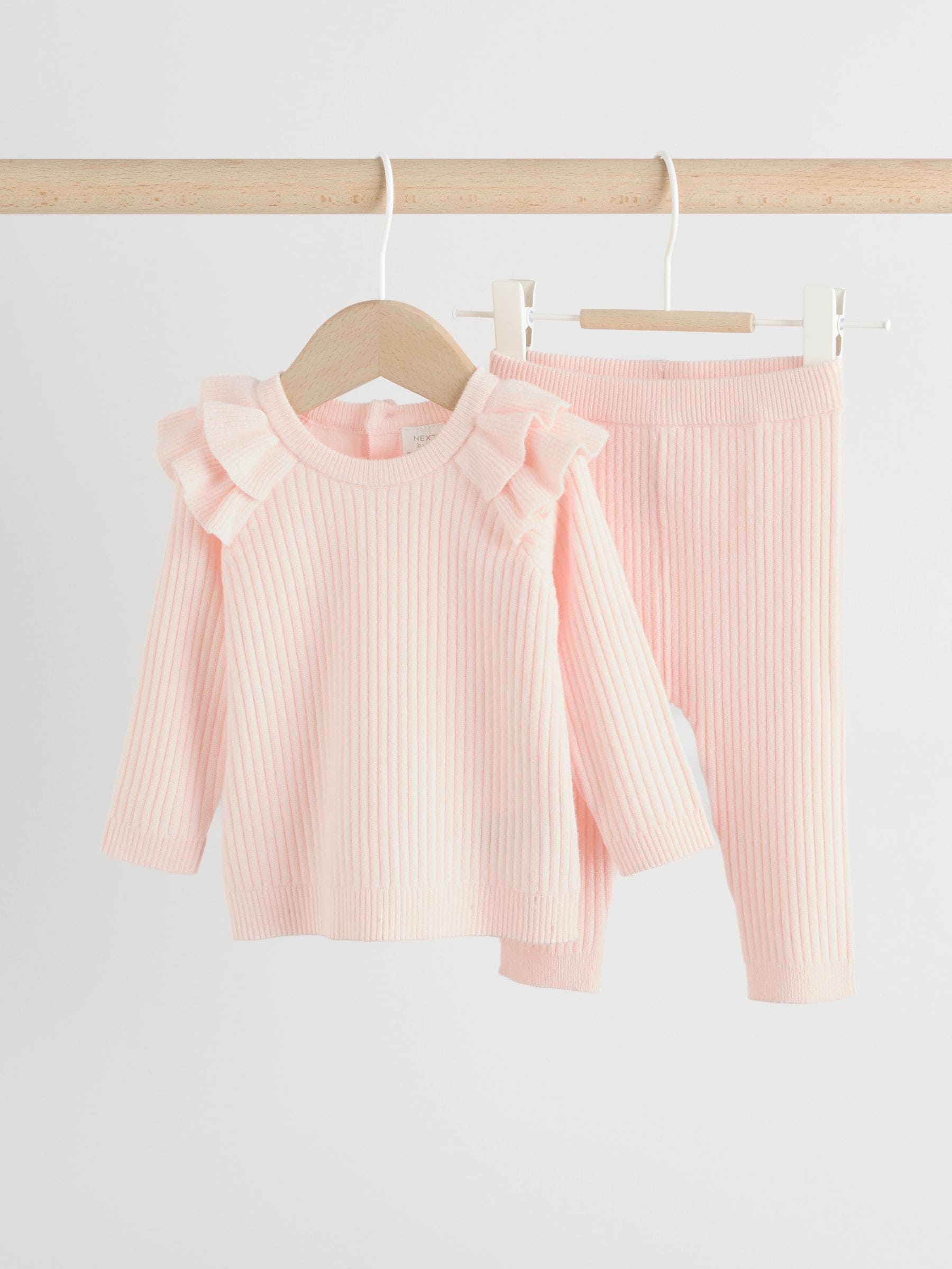 epine アームボリュームニット babypink Buy Light Pink Baby Knitted Jumper and Leggings Set 2 Piece (0mths