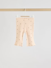 Neutral Cherry Baby Knitted Gilet, Long Sleeve Top and Leggings 3 Piece Set (0mths-3yrs) - Image 10 of 18