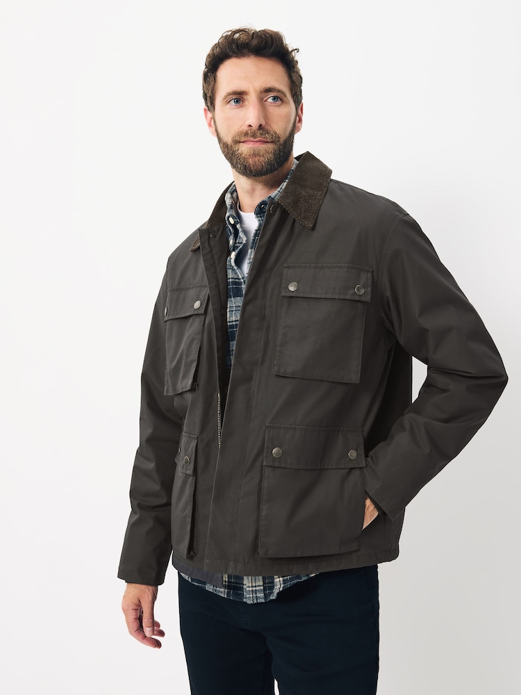 Brown Wax Corduroy Collar Barn Jacket - Image 1 of 11