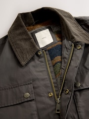 Brown Wax Corduroy Collar Barn Jacket - Image 9 of 11