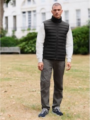 Black ThermoGen Down Filled Packable Puffer Gilet - Image 2 of 11