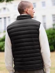 Black ThermoGen Down Filled Packable Puffer Gilet - Image 3 of 11