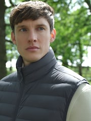 Blue ThermoGen Down Filled Packable Puffer Gilet - Image 3 of 7