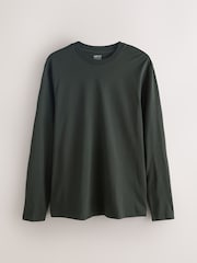 Green Regular Fit Long Sleeve Crew Neck T-Shirt - Image 5 of 7