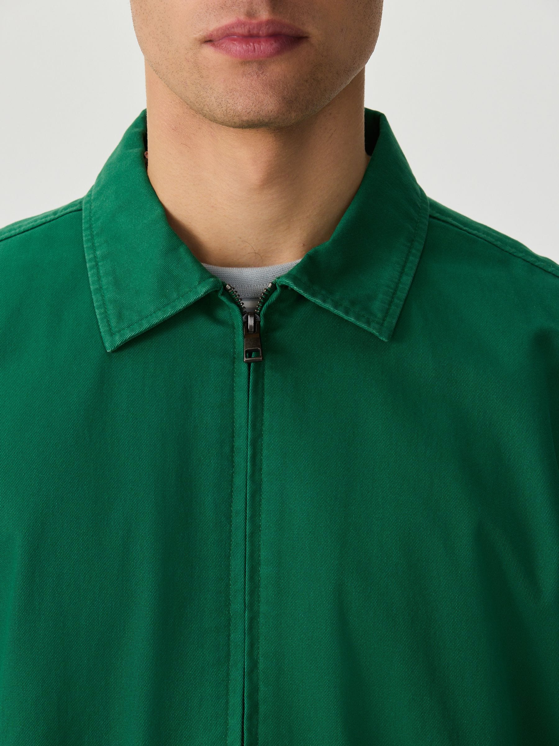 Buy Green Harrington Twill Jacket from Next USA