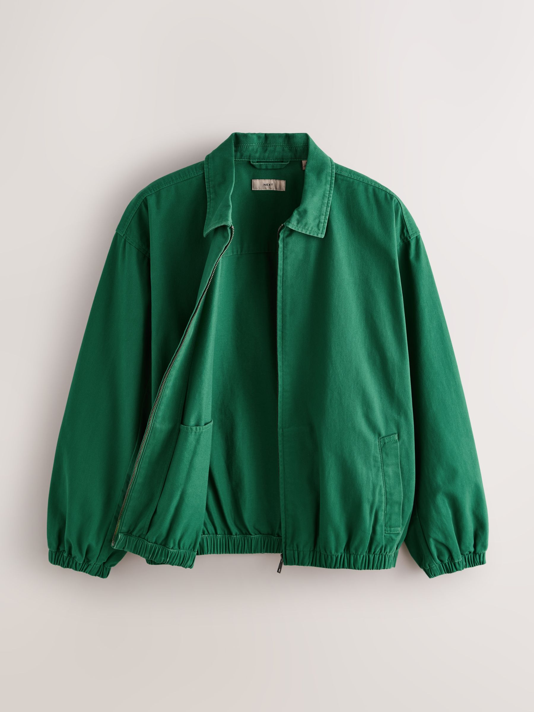 Buy Green Harrington Twill Jacket from Next USA