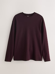 Purple Fig Regular Fit Long Sleeve Crew Neck T-Shirt - Image 5 of 7