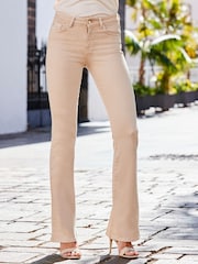 Sosandar Natural Petite Kick Flare Jeans - Image 4 of 5