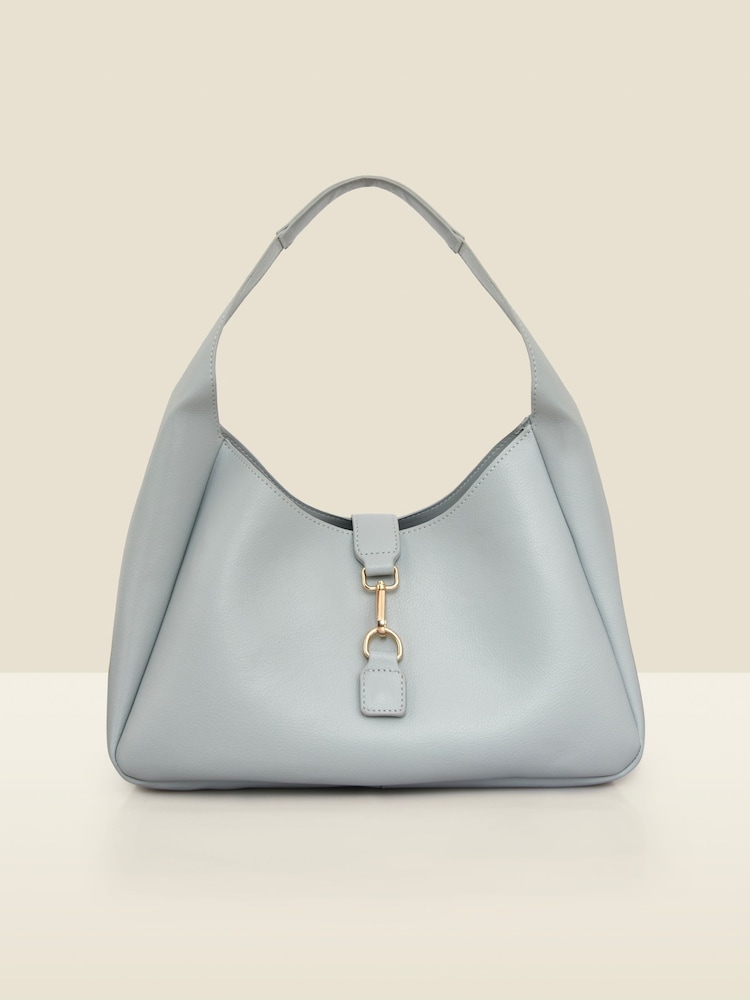 Sosandar Blue Soft Faux Leather Bag - Image 2 of 4