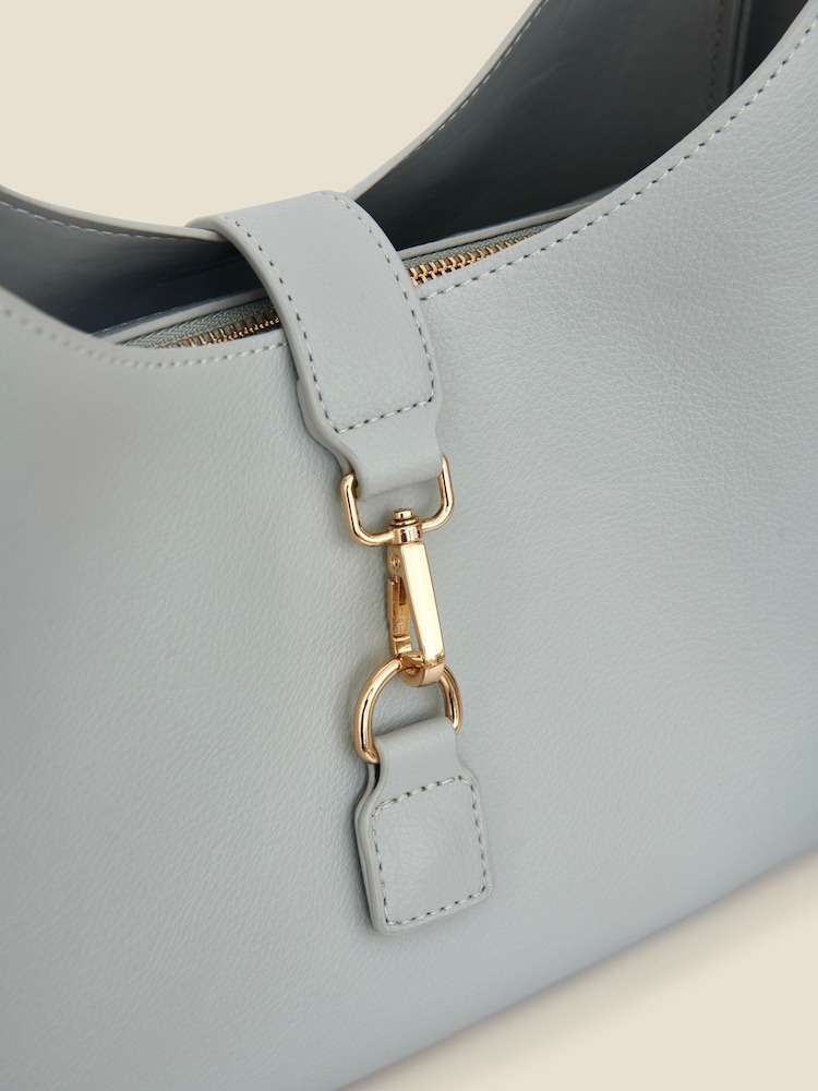 Sosandar Blue Soft Faux Leather Bag - Image 4 of 4