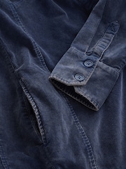 Washed Indigo Blue Cord Overhead Mini Dress - Image 3 of 3