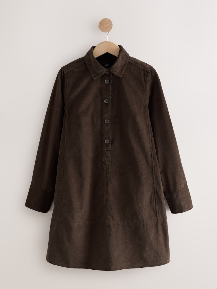 Buy Chocolate Brown Cord Overhead Mini Dress from the Next UK online shop