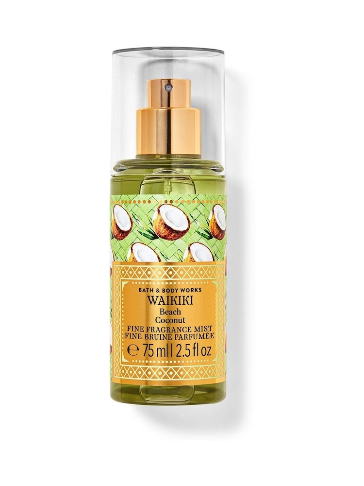 Bath & Body Works Wakkiki Beach Coconut Travel Fine Fragrance Mist 2.5 fl oz / 75 mL - Image 1 of 1