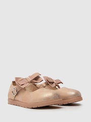 Schuh Pink Letty Bow Mary Jane Shoes - Image 6 of 8