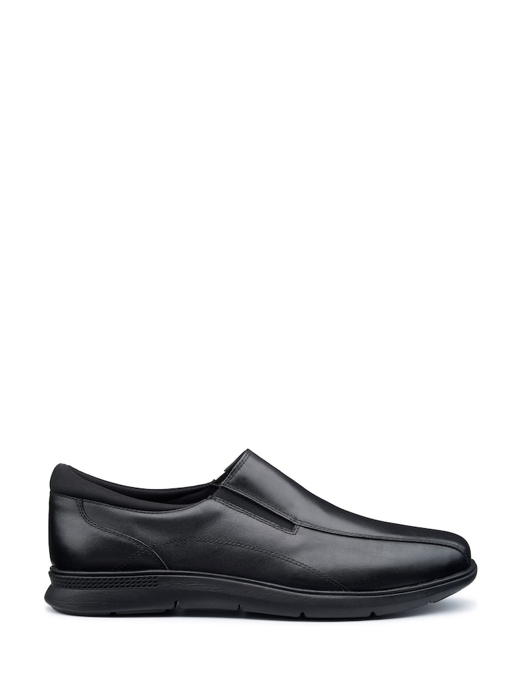 Hotter Black Regular Fit Xavier Slip-On Shoes - Image 1 of 4