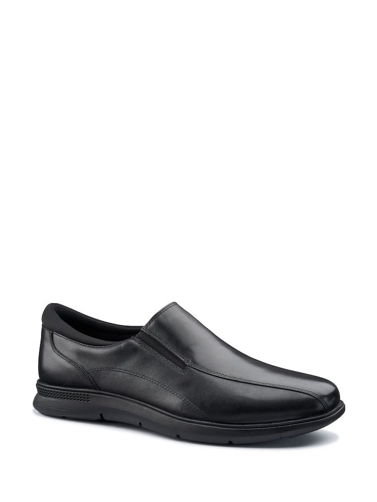 Hotter Black Regular Fit Xavier Slip-On Shoes - Image 2 of 4