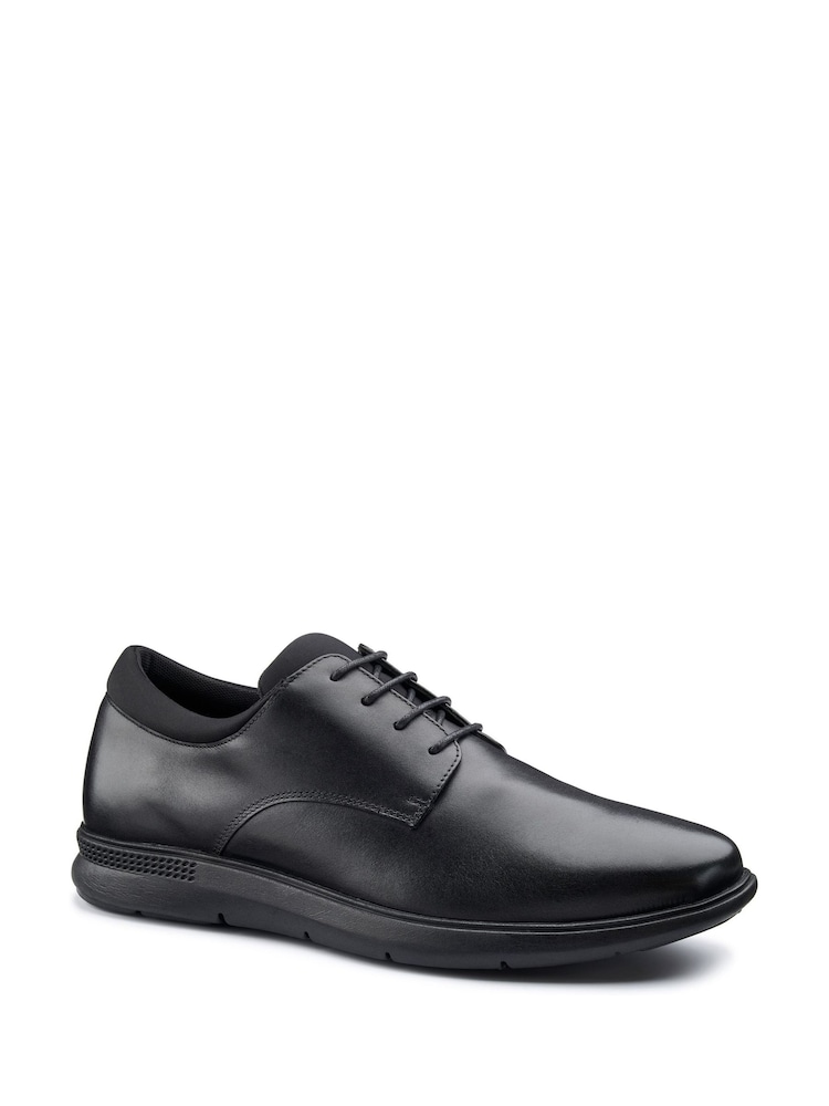 Hotter Black Wide Fit Hugo Lace-Up Shoes - Image 2 of 4 Hotter Black Wide Fit Hugo Lace-Up Shoes - Image 2 of 4