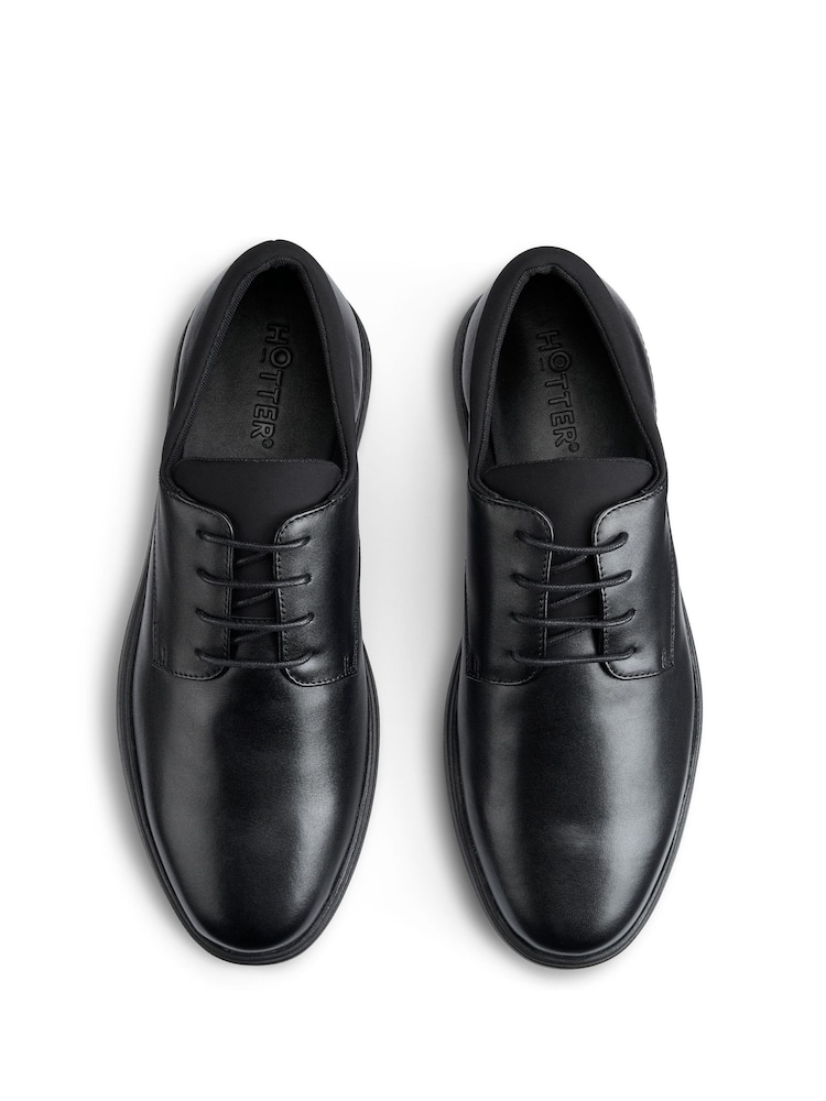 Hotter Black Wide Fit Hugo Lace-Up Shoes - Image 4 of 4 Hotter Black Wide Fit Hugo Lace-Up Shoes - Image 4 of 4