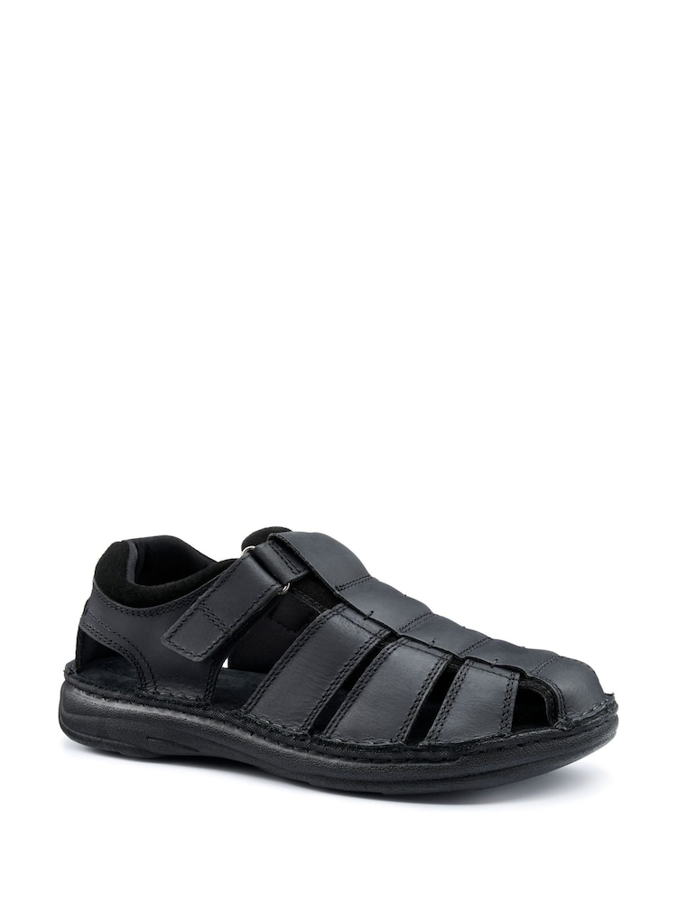 Hotter Black Regular Fit Dock II Touch-Fastening Sandals - Image 2 of 4