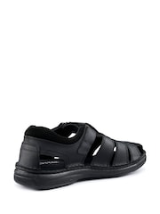 Hotter Black Regular Fit Dock II Touch-Fastening Sandals - Image 3 of 4
