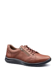 Hotter Brown Regular Fit Finn Lace-Up Zip Shoes - Image 2 of 5