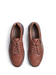 Hotter Brown Regular Fit Finn Lace-Up Zip Shoes - Image 4 of 5