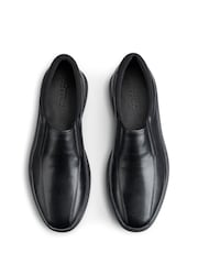 Hotter Black Wide Fit Xavier Slip-On Shoes - Image 4 of 4