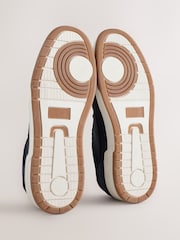 Navy Smart Casual Trainers with Suede Trim - Image 6 of 6