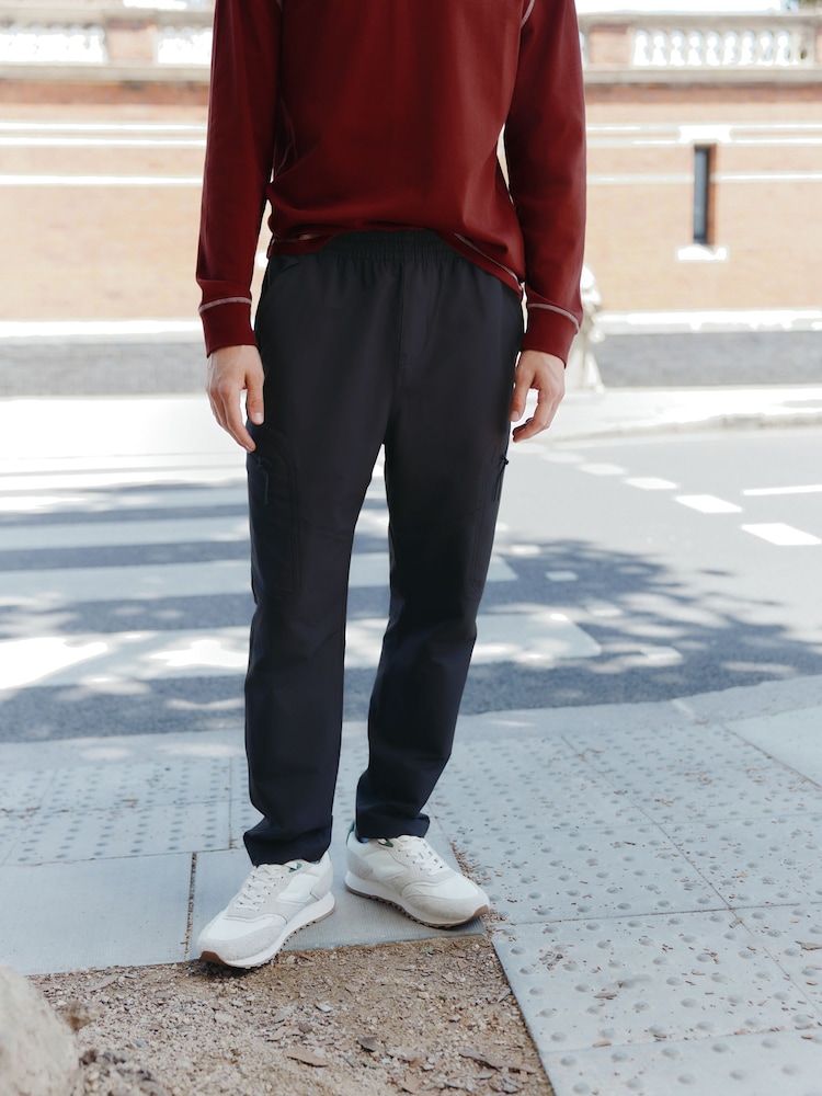 Gris antracita - Pantalones cargo utilitarios técnicos elásticos - Imagen 1 de 11