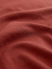 Orange Marl Regular Fit Essential Crew Neck Cotton T-Shirt - Image 6 of 7