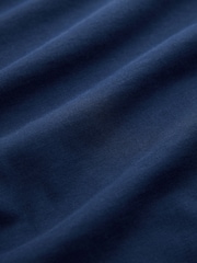 Deep Blue Regular Fit Essential Crew Neck Cotton T-Shirt - Image 6 of 7