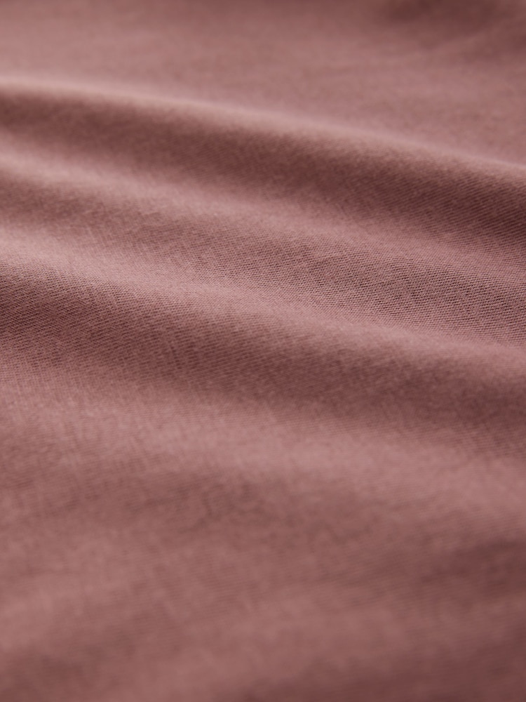 Pink Regular Fit Essential Crew Neck Cotton T-Shirt - Image 7 of 7
