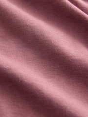 Rosa - Ajuste fino - Camiseta de algodão com gola redonda Essential - Imagem 2 de 3