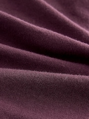 Purple Fig Slim Fit Essential Crew Neck Cotton T-Shirt - Image 2 of 3