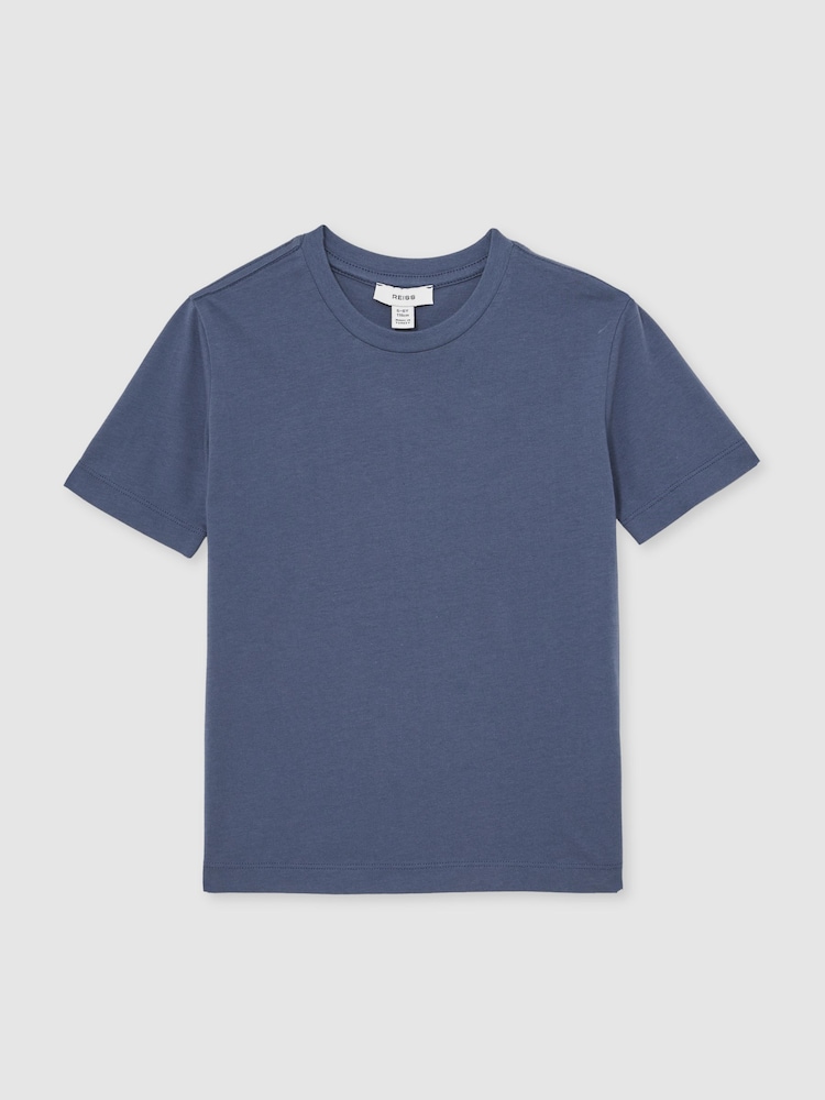 Reiss Ocean Blue Bless 3-9 yrs Crew Neck T-Shirt - Image 2 of 4 Reiss Ocean Blue Bless 3-9 yrs Crew Neck T-Shirt - Image 2 of 4