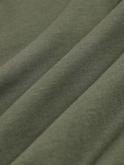 Reiss Dark Sage Bless Cotton Crew-Neck T-Shirt - Image 4 of 4