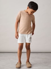 Reiss Kayo Cotton Blend Palm Embroidered Shorts - Imagen 3 de 4